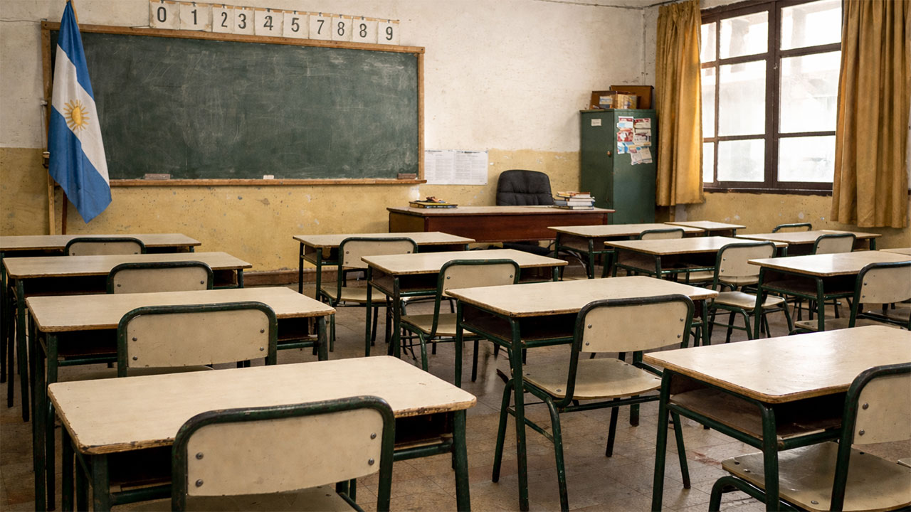 paro-docente-aula-vacia